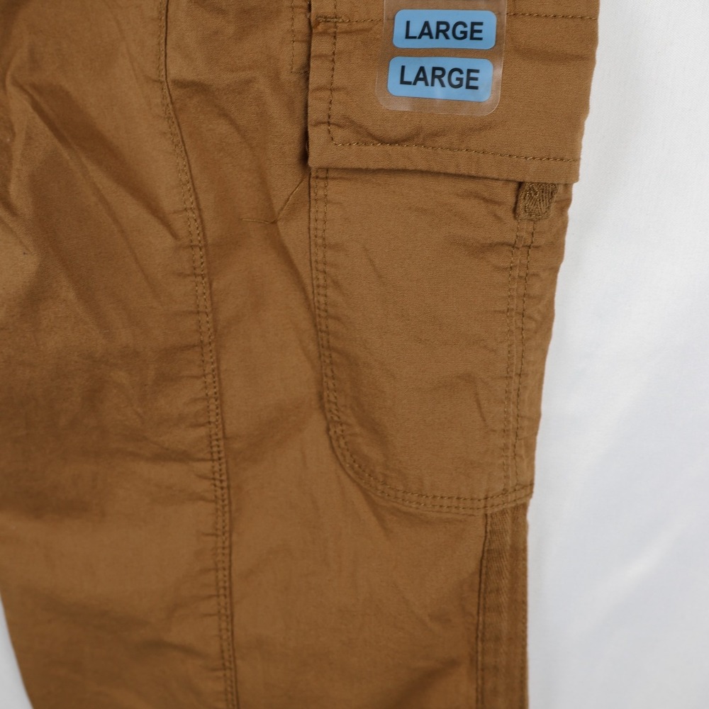 Social Standard Scout Poplin Surplus Pants Womens Large Caramel Cargo Drawcord - Picture 8 of 15
